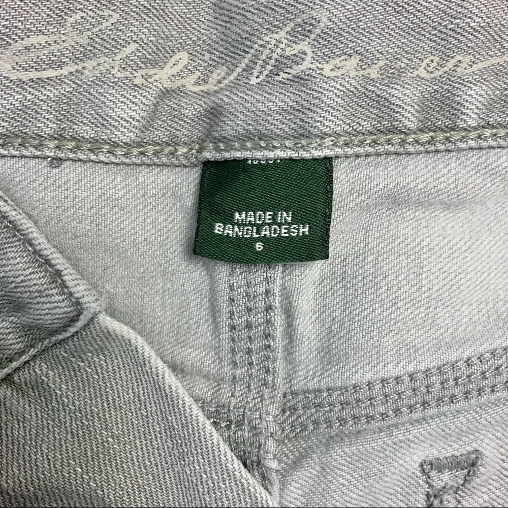 EDDIE BAUER Grey Cuffed Cropped Jeans - Picture 8 of 14